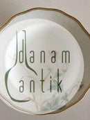 Royal Copenhagen No 166 Deep Plate with Handpainted Flowers and Gold