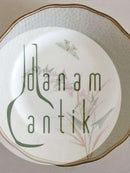 Royal Copenhagen Plate No 166/2031 with Handpainted Flower and Butterfly