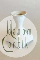 Royal Copenhagen Grøn Blomst Svejfet Lysestage No 1711