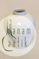 Royal Copenhagen Green Flower Curved Vase No 1684