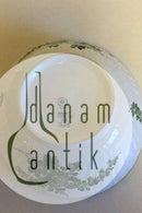 Royal Copenhagen Green Flower Curved Large Salad Bowl No 1643