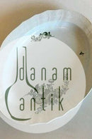 Royal Copenhagen Green Flower Curved Oval Dish No 1556