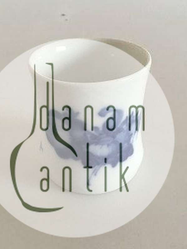 Royal Copenhagen Blå Blomst Flettet Cigaretbæger/Vase No. 8253