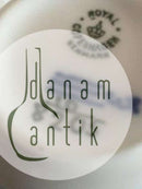 Royal Copenhagen Blue Flower Braided Cream Cup/ Mustard Jar with lid No 8205