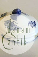 Royal Copenhagen Blå Blomst, Flettet Oval Lågskål No 8054