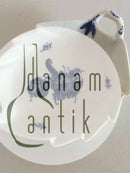 Royal Copenhagen Blå Blomst Flettet Bladformet Skål No 8002