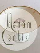 Royal Copenhagen Brun Iris Kageskål på Høj Fod No 9410