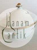 Royal Copenhagen Brun Iris Oval Ragout Fad med Låg No 9348