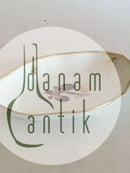 Royal Copenhagen Brown Iris Oval Assiette No 9025