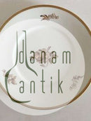 Royal Copenhagen Braune Rose Speiseteller Nr. 688/10519