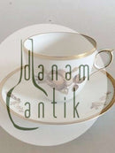 Royal Copenhagen Braune Rose Kaffeetasse und Untertasse Nr. 9452