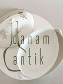 Royal Copenhagen Braune Rose Ovale Platte Nr. 9348