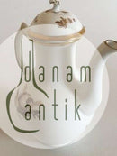 Royal Copenhagen Braune Rose Kaffeekanne Nr. 9233