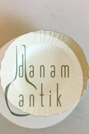 Royal Copenhagen Creme Svejfet med Guld (Stel 1235) Dyb Desserttallerken No. 1616