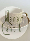 Bing & Grondahl Jens Quistgaard コーヒーカップ＆ソーサー（レリーフシリーズ）。