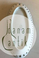 Bing & Grøndahl Måge med Guld Aflangt fad med gennembrudt kant