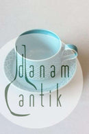 Bing & Grøndahl/Kronjyden Stentøj Mint Grøn Cordial Kaffekop og Underkop.