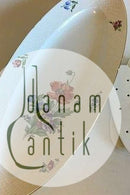 ビング＆グロンダール サクソンフラワー、ハンドペイント フィッシュディッシュ No 13A