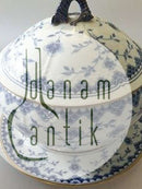 Bing & Grøndahl Dickens Sommerfugl med Guld Terrin og underfad No 3