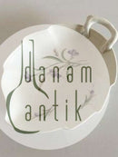 Bing & Grøndahl Bladformet Asiet med Lilla Blomst