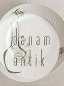 Bing & Grøndahl Stor Middags Tallerken med Lilla Blomst