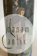 Unika Bing & Grøndahl Art Nouveau cylindrisk Vase. Mærket XXVIII (28) og EH.