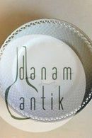 Bing & Grondahl Möwe mit Gold Speiseteller mit durchbrochenem Rand Nr. 326.5