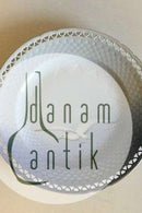 Bing og Grøndahl Måge med Guld Spisetallerken med gennembrudt kant No. 325.5