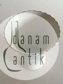 Bing & Grøndahl Måge med Guld Blomster Vase No 186