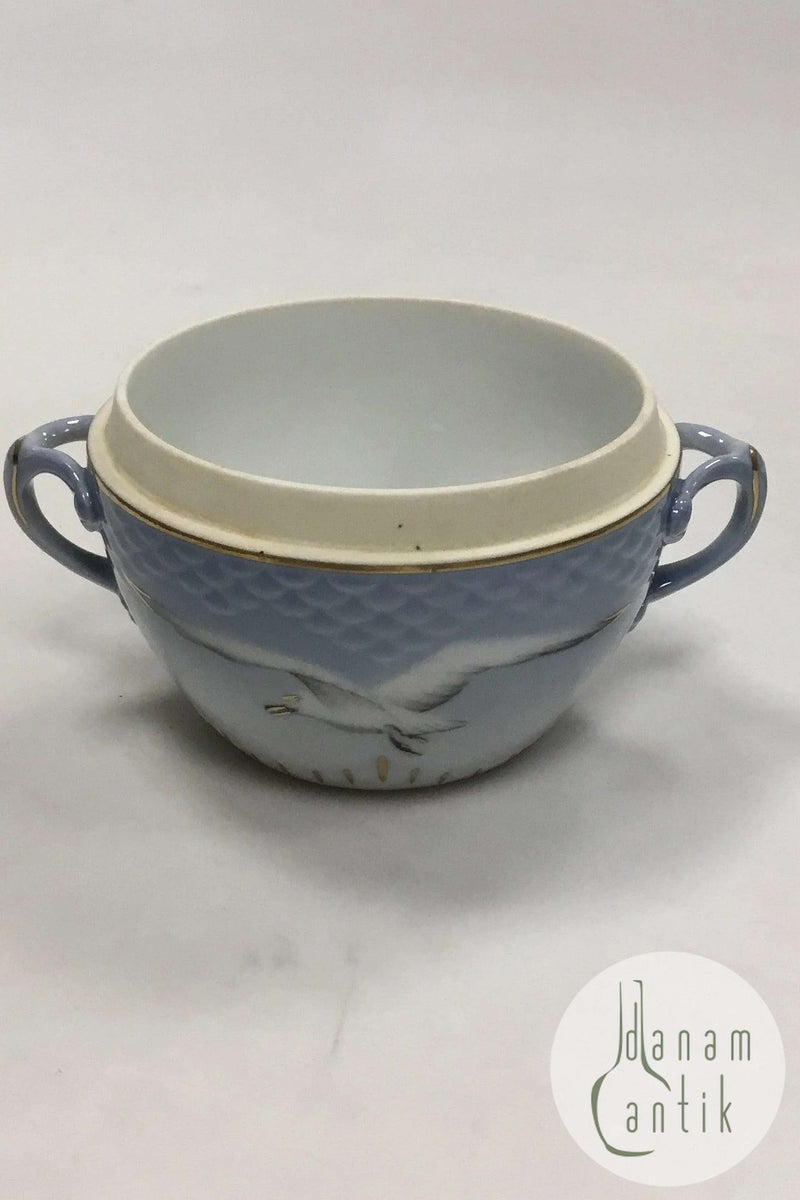 Bing & Grøndahl Måge med guld Sukkerskål uden låg No 94