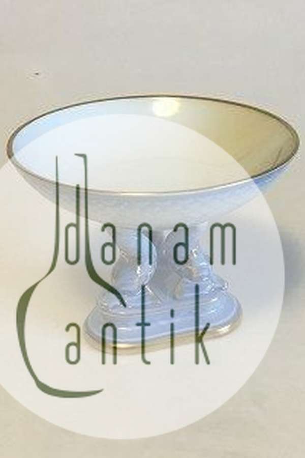 Bing & Grøndahl Måge med guld Lille delfin opsats No 6