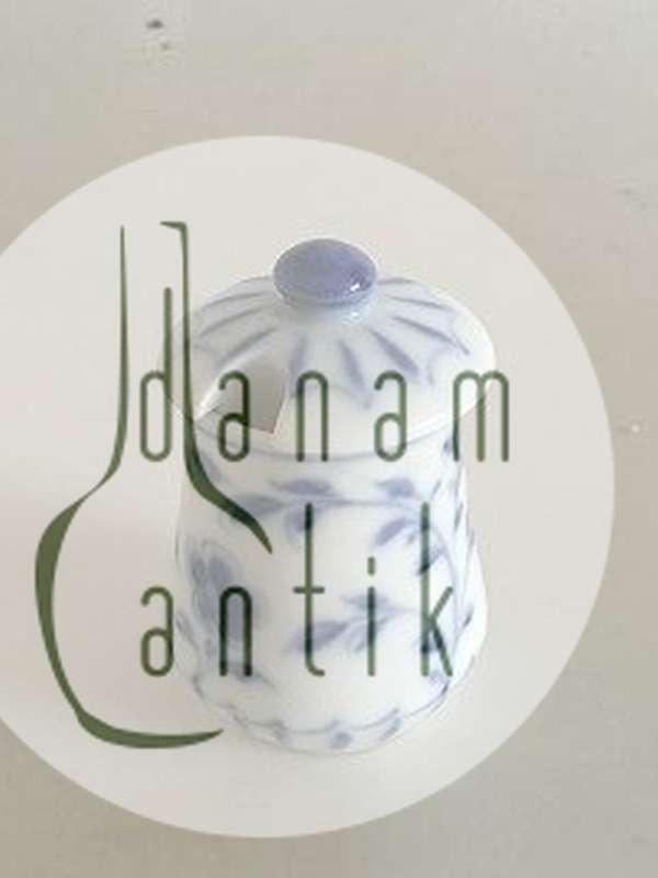 Bing og Grøndahl Sommerfugl Sennepskrukke med Låg No. 52C