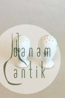 Bing & Grøndahl Saksisk Blomst, Hvid Salt -og Pebersæt