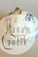 Bing & Grøndahl Saksisk Blomst, Håndmalet Lågfad