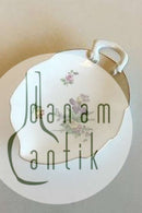 Bing & Grøndahl Saksisk Blomst, Håndmalet Lille Bladformet Kagefad