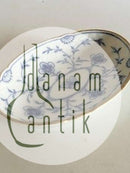 Bing & Grondahl Schmetterling mit ovalem Unterteller in Gold