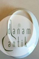 Bing & Grøndahl Ovalt fad No 18 Stel med grøn dekoration med guld på form 507(Herregaard) Ovalt fad No 18