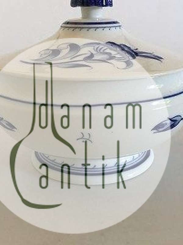 Bing & Grøndahl Jubilæumsstel / Blå Nellike Terrin.