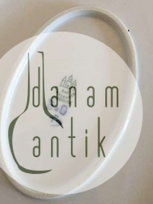 Bing & Grøndahl Jubilæumsstel / Blå Nellike Ovalt Fad