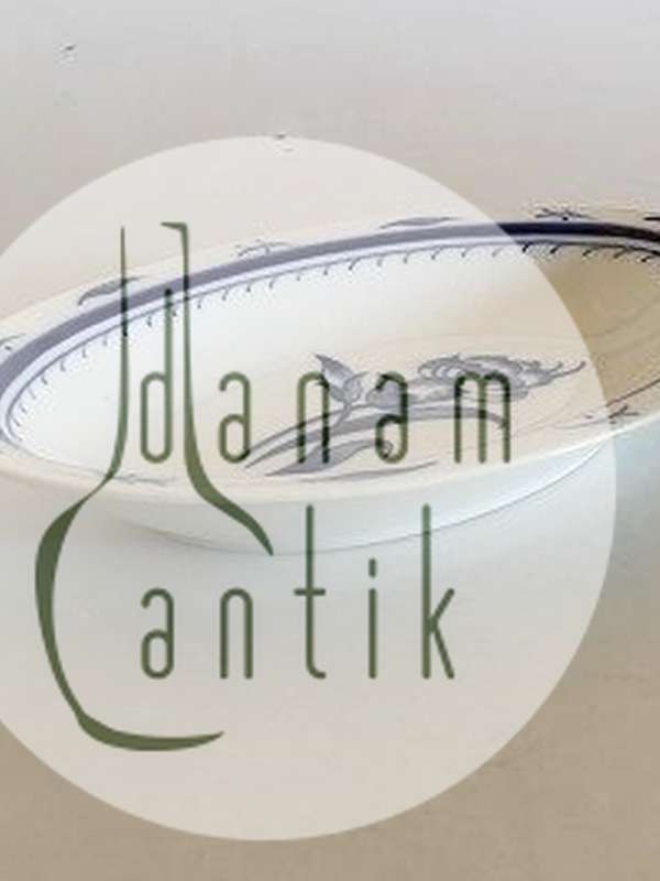 Bing & Grøndahl Jubilæumsstel / Blå Nellike Oval Skål