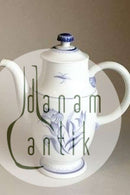 Bing & Grøndahl Jubilæumsstel / Blå Nellike Kaffekande