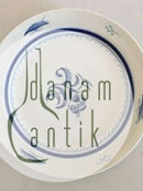 Bing & Grøndahl Jubilæumsstel / Blå Nellike Salattallerken No. 27