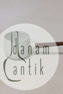 Bing & Grøndahl "Hvid Koppel" Sovsekande Træhåndtag No 442