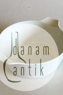 Bing & Grøndahl Henning Koppel Hvid Fad med hanke No 401