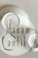 Bing & Grondahl Kronberg with pierced border Coffee Cup and Saucer No 475