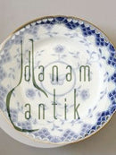 Bing & Grøndahl Dickens Sommerfugl med Gold Rundt Serveringsfad