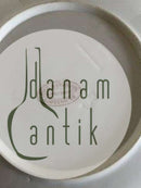 Bing & Grondahl Kuchenteller mit Blumendekor und Goldrand