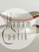 Bing & Grøndahl Egmont Vinrød med Guldkant Saucekande No 8