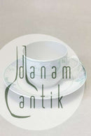 Bing & Grøndahl Fleur, Lyseblå Kaffekop med underkop No 305