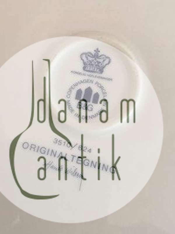 Bing & Grøndahl Harald Wiberg Julestel Rundt Kagefad No. 3510/624